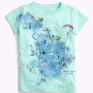 J. Crew girls treasure map tee